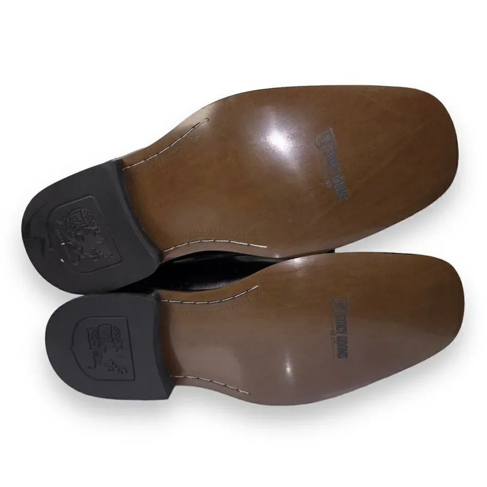 Stacy Adams Felton‎ Square Toe Dress Loafers Black 20113-001 Men's 8M